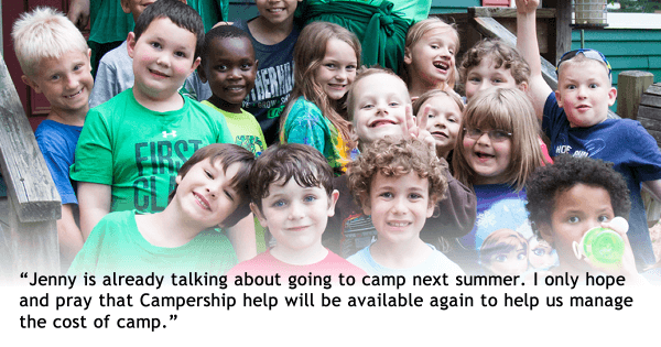 Help Children Like Jenny Come to Camp this Summer