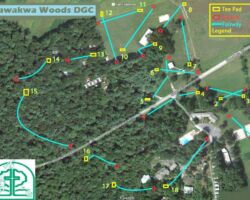 Disc Golf Course Map Disc Golf Course at Nawakwa