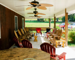 Porch - Zinn-Tozer Lodge Zinn-Tozer Lodge at Nawakwa