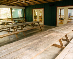 Porch at Lower Camp Dinging Hall Lower Camp Dining Hall at Nawakwa