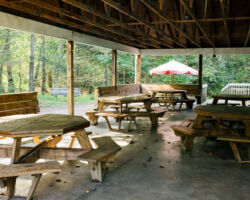 Porch at Lower Camp Dinging Hall Lower Camp Dining Hall at Nawakwa